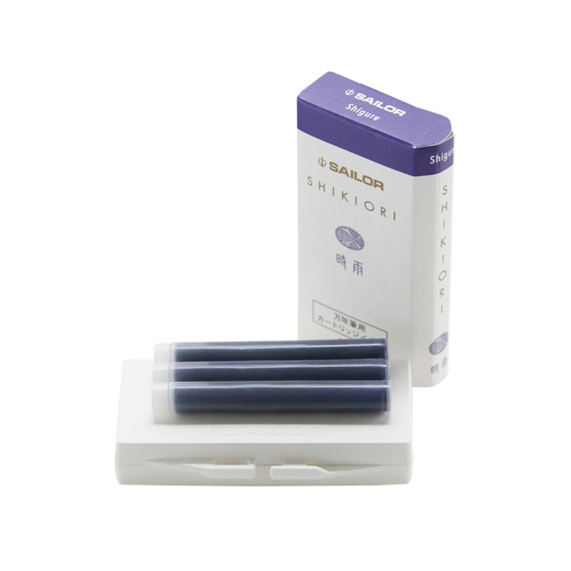 Sailor Shikiori Shigure Ink Cartridge Pack of 3 – Purple
