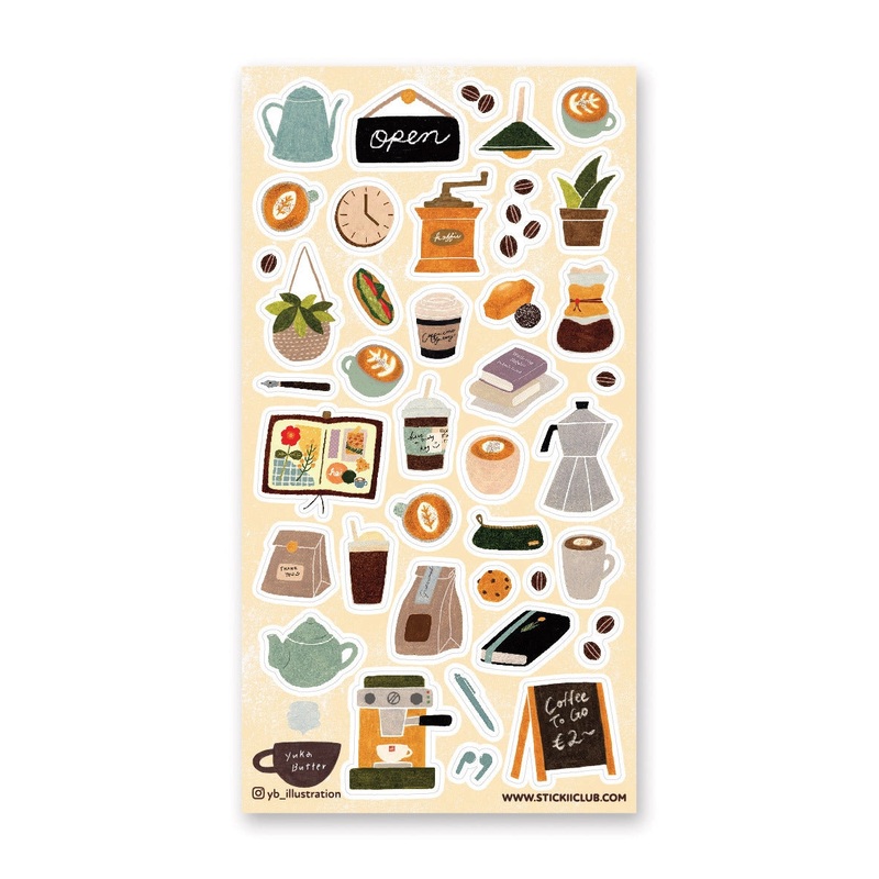 STICKII Sticker Sheet – Cafe Joy