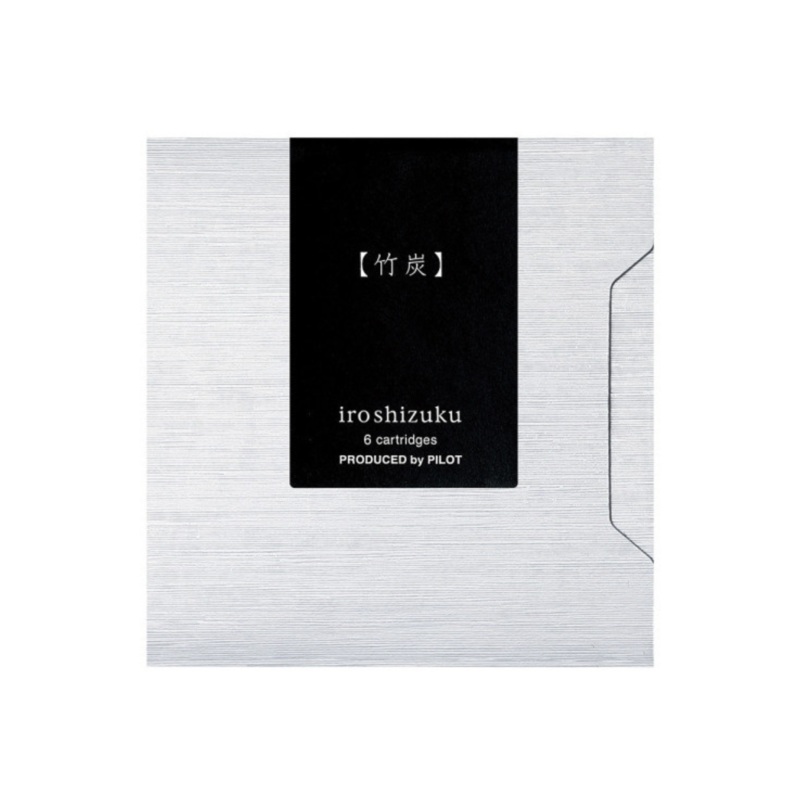 Take-sumi (Bamboo Charcoal) – Iroshizuku Ink Cartridges by Pilot (Pack of 6)