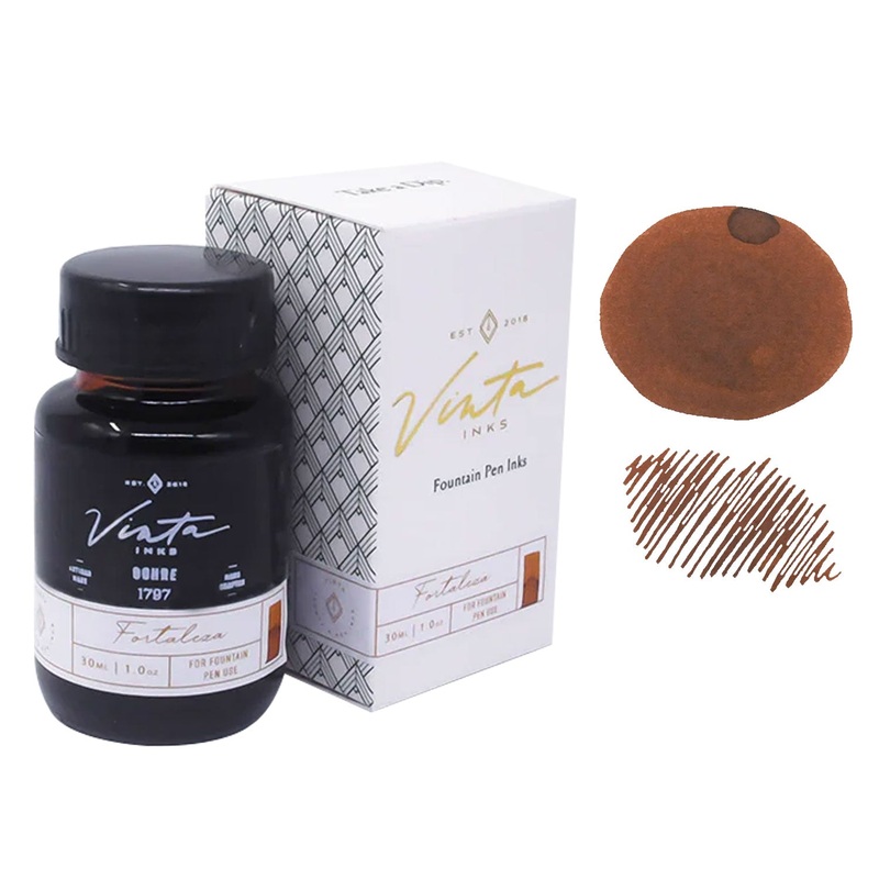 Vinta Heritage Collection Ochre Ink Bottle, Brown – 30ml