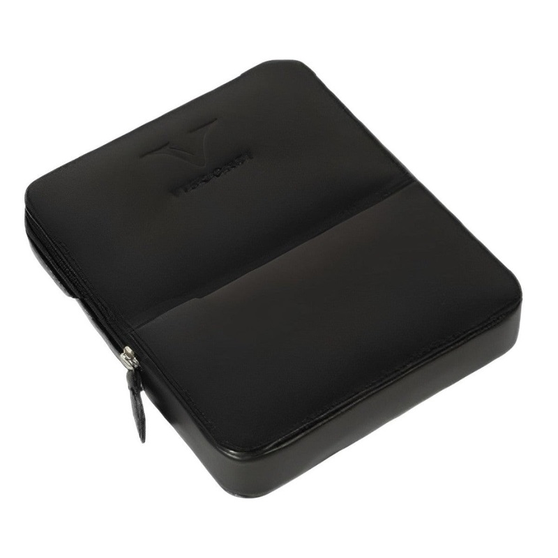 Visconti Classic Leather Six Pen Case – Black