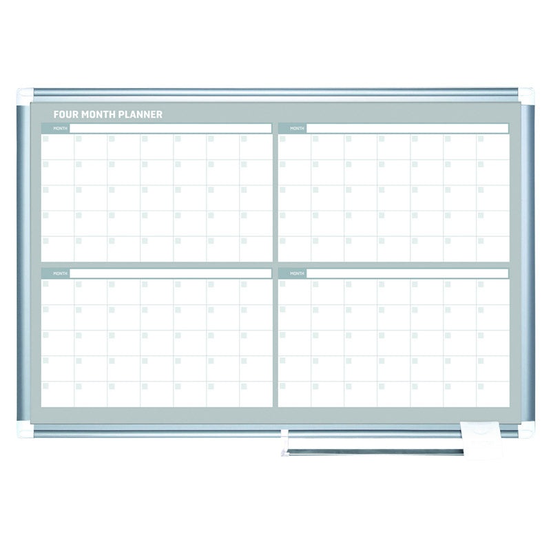 4-Month Planners, Aluminum Frame 36″ x 24″