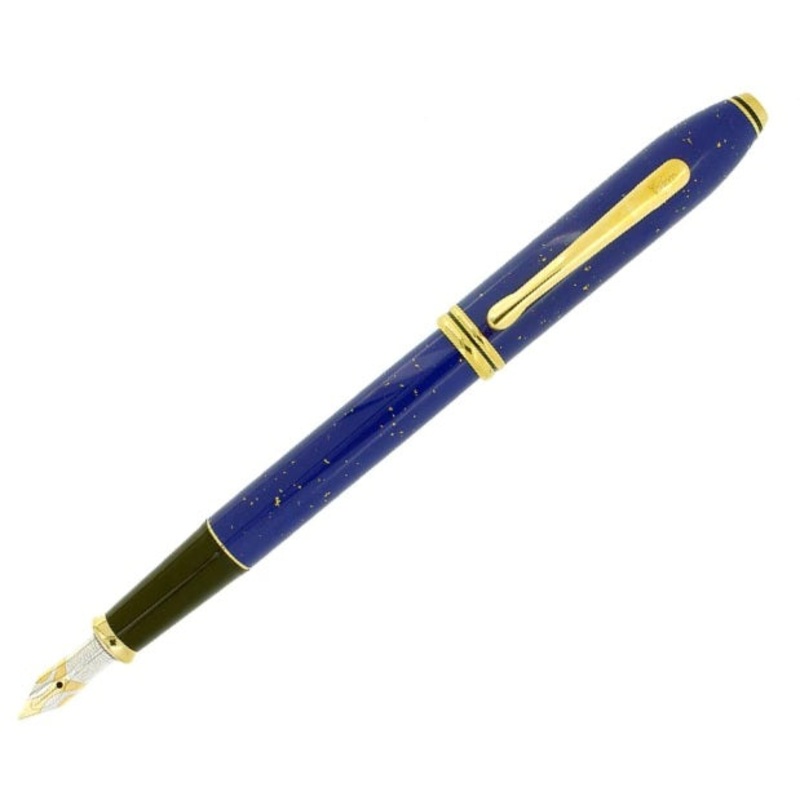 Cross Townsend Lapis Lazuli Fountain Pen, 18K Medium Nib