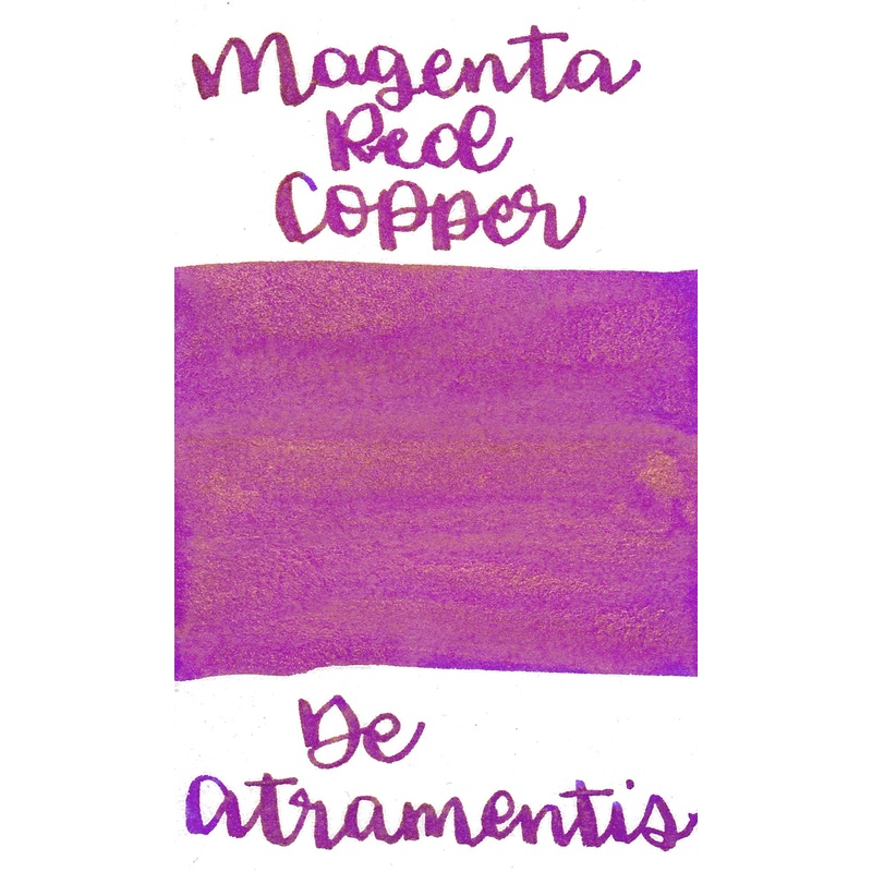 De Atramentis Pearlescent Magenta Red Copper 45ml Bottle