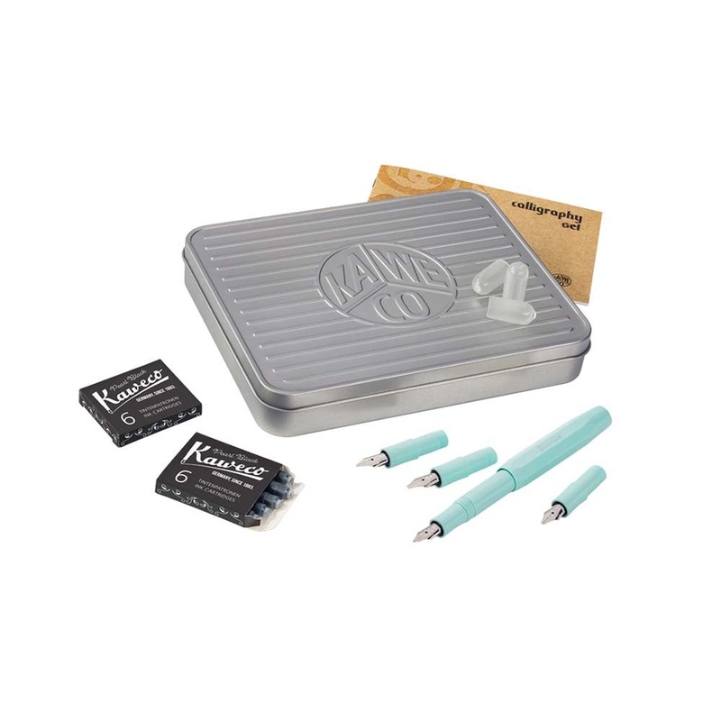 Kaweco Sport Calligraphy Set with Tin Box – Mint