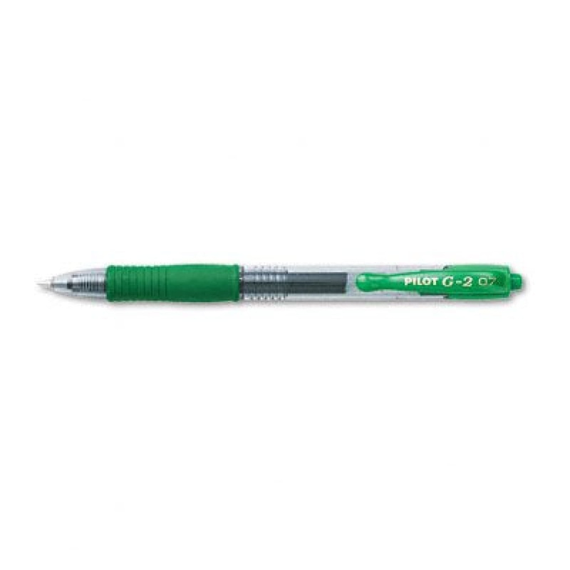Pilot G2 Retractable Gel Ink in Green – Fine Point – 1 Unit