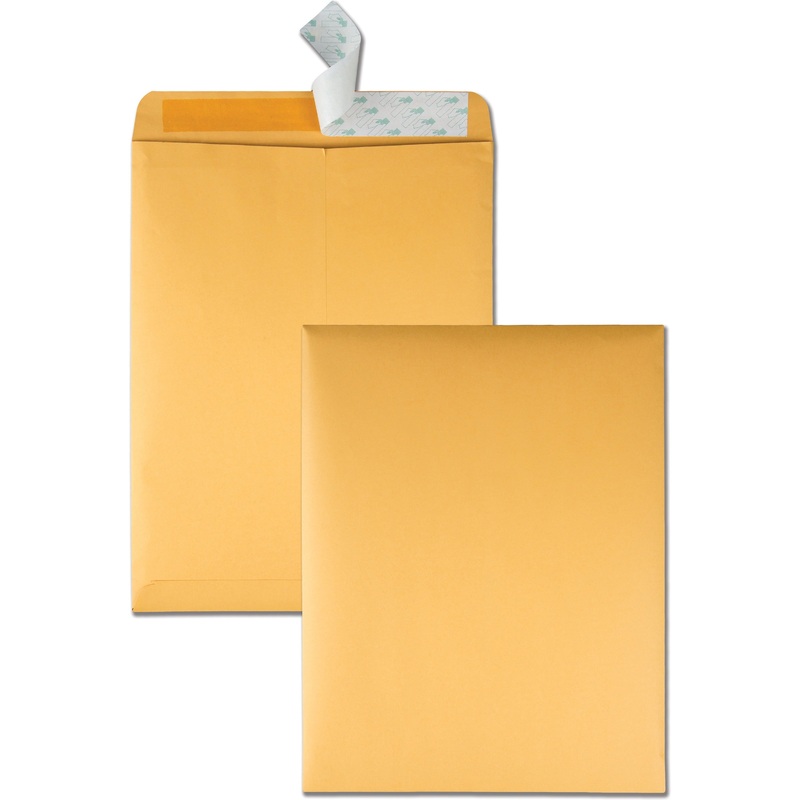 Quality Park 10 x 13 Catalog Envelopes with Self-Seal Closure – Catalog – #13 1/2 – 10″ Width x 13″ Length – 28 lb – Self-sealing – Kraft – Kraft – 100 / Box