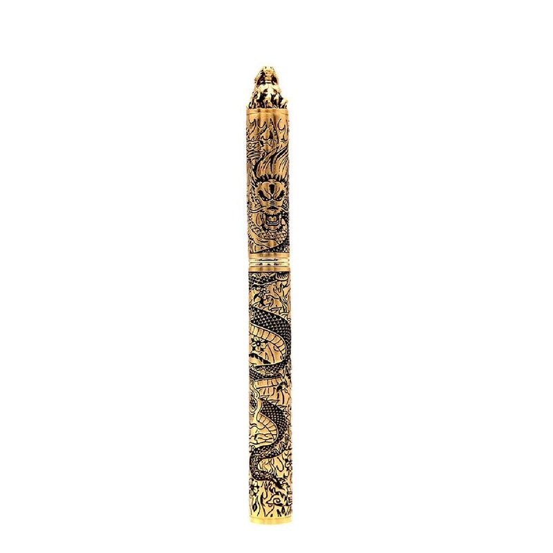 S.T. Dupont Haute Creation Tattoo Collection Fountain Pen – Gold Dragon