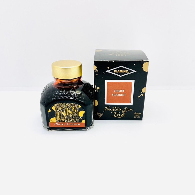 Diamine Ink Bottle Cherry Sunburst 80ml