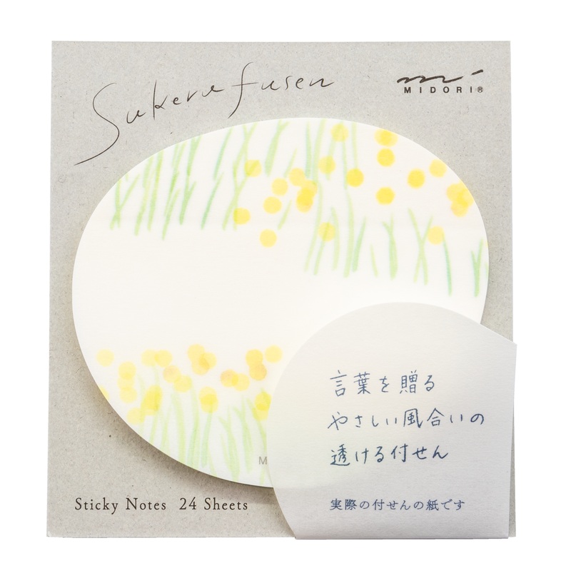 Midori Sticky Note Transparency – Flower Garden