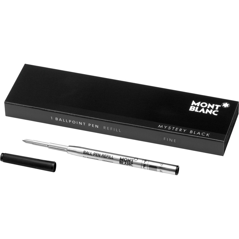 Montblanc Ballpoint Pen Refill in Mystery Black 105150 Black