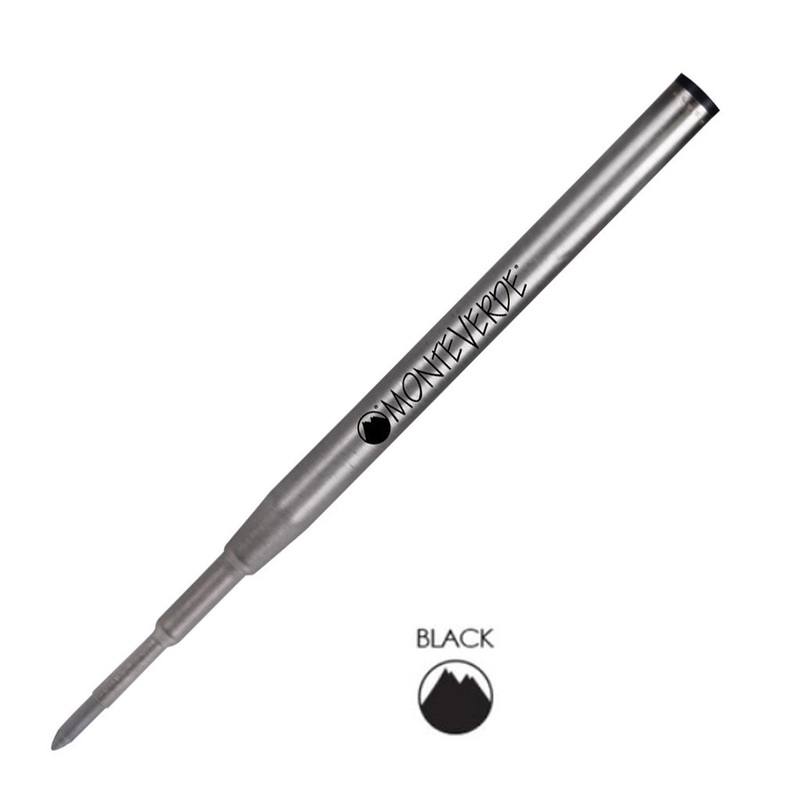 Monteverde Ceramic Gel Ball Pen Refill for Montblanc – Medium – Black – Pack of 2