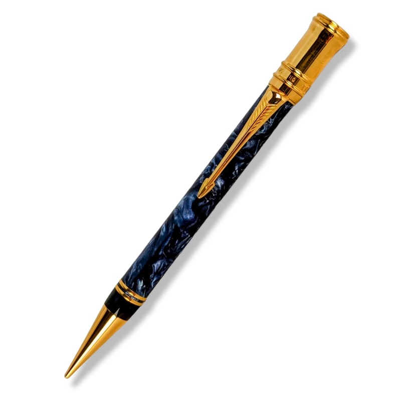 Parker Duofold Centennial Blue Marbled Mechanical Pencil 0.9mm