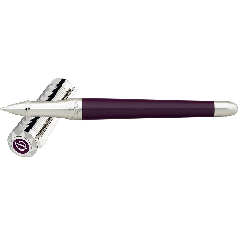 S.T. Dupont Liberte Plum Lacquer & Palladium Rollerball Pen 462012 Purple