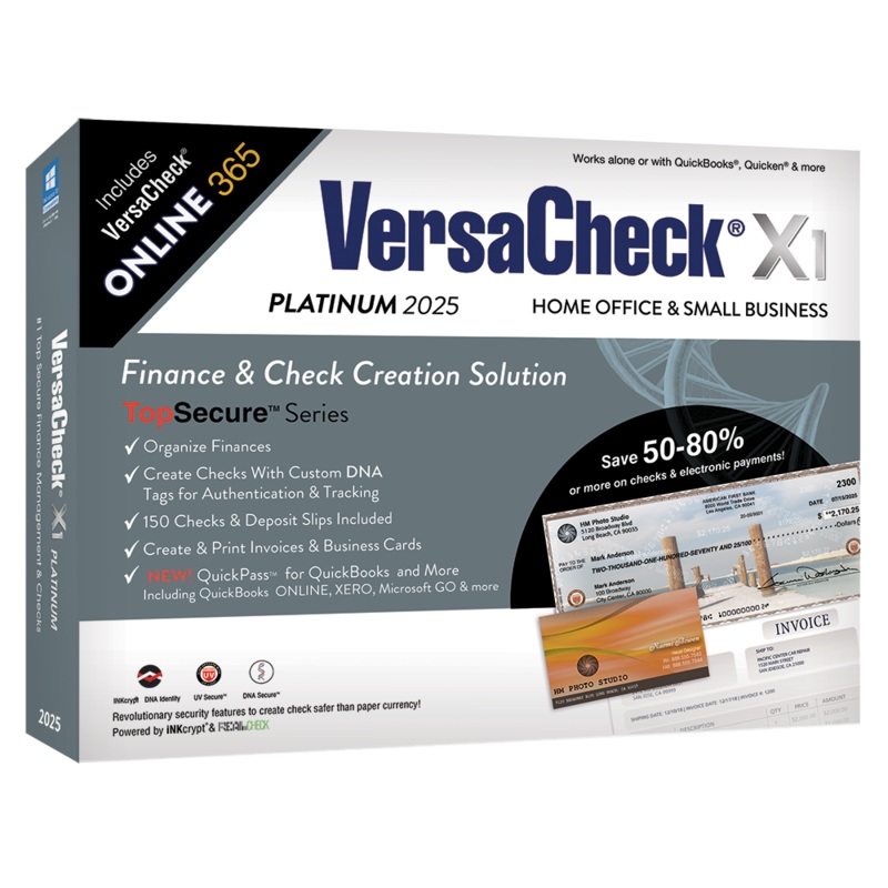 VersaCheck X1 Platinum 2025 + VersaCheck ONLINE Platinum 1yr Sub Bundle