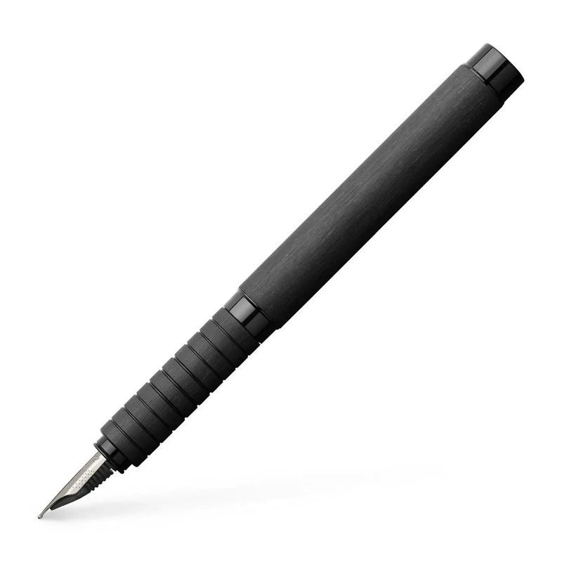 Faber-Castell Essentio Aluminium fountain pen B, black 148483