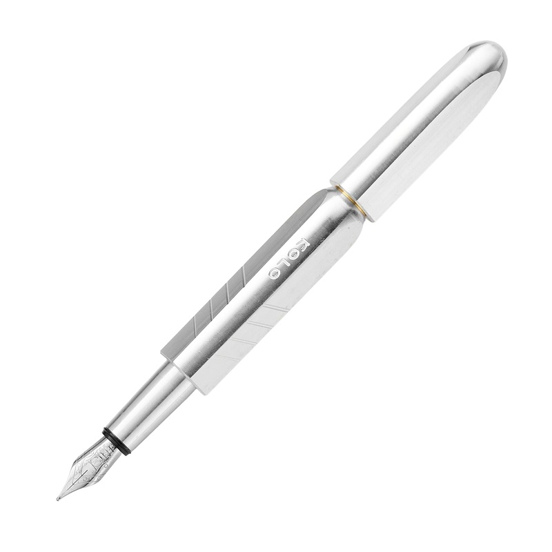Kolo Tino Fountain Pen – Raw Aluminum Medium