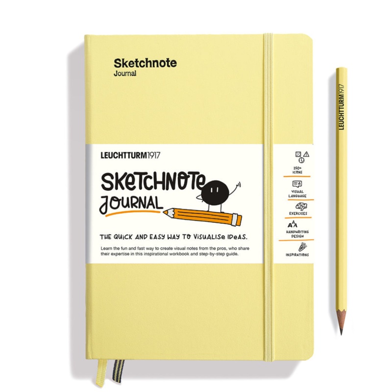 Leuchtturm1917 A5 Medium Sketchnote Hardcover Journal – Vanila