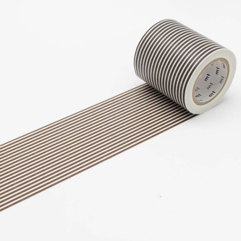 MT Casa 50mm Washi Tape Border Deep Brown