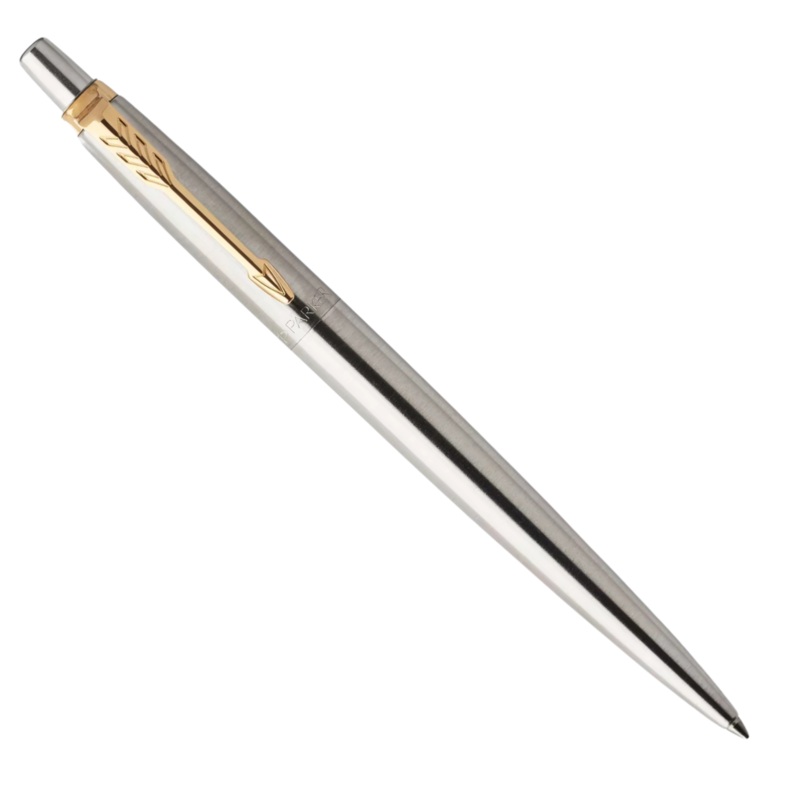 Parker Jotter Stainless Steel Gold Trim Ballpoint Pen