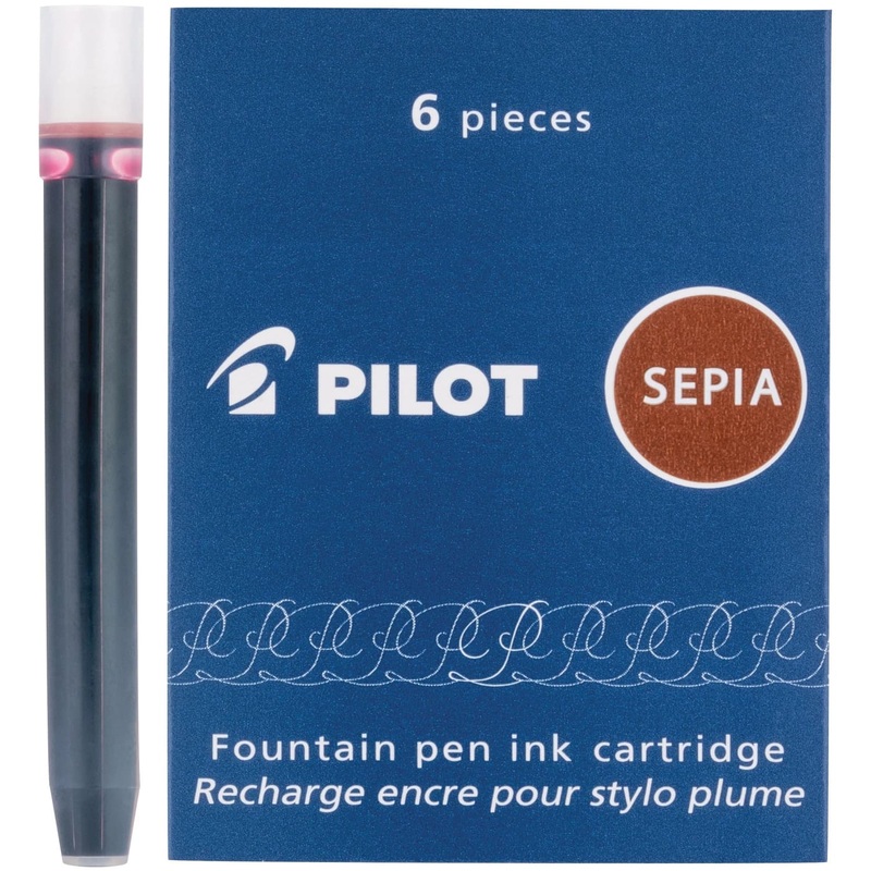 Pilot Namiki Ink Cartridge in Sepia – Pack of 6