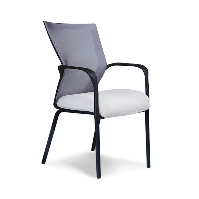Run Four-Leg Side Chair w/Loop Arms Black w/Black