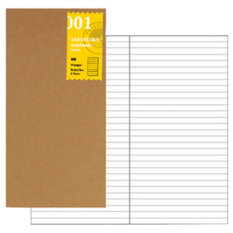 Traveler’s Notebook 001 Refill – Regular Size – Lined