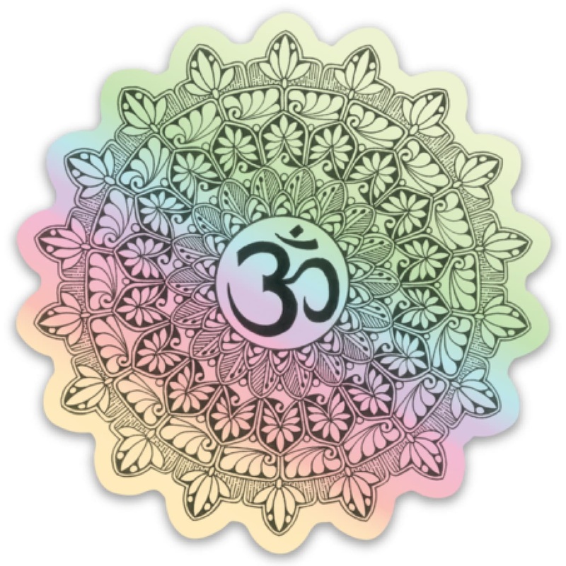 Holographic Mandala Sticker by Shweta Jain