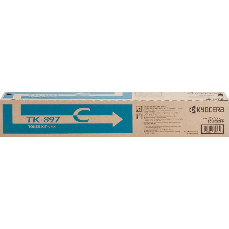 Kyocera Original Laser Toner Cartridge – Cyan – 1 Each – 6000 Pages