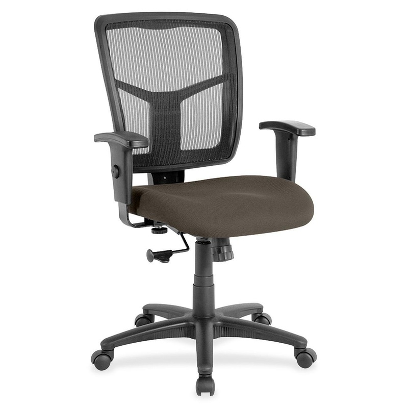 Lorell Ergomesh Managerial Mesh Mid-back Chair – Shire Stonewall Seat Color – Fabric Seat Material – Black Back Color – Black Frame Color – 5-star Base – 1 Each