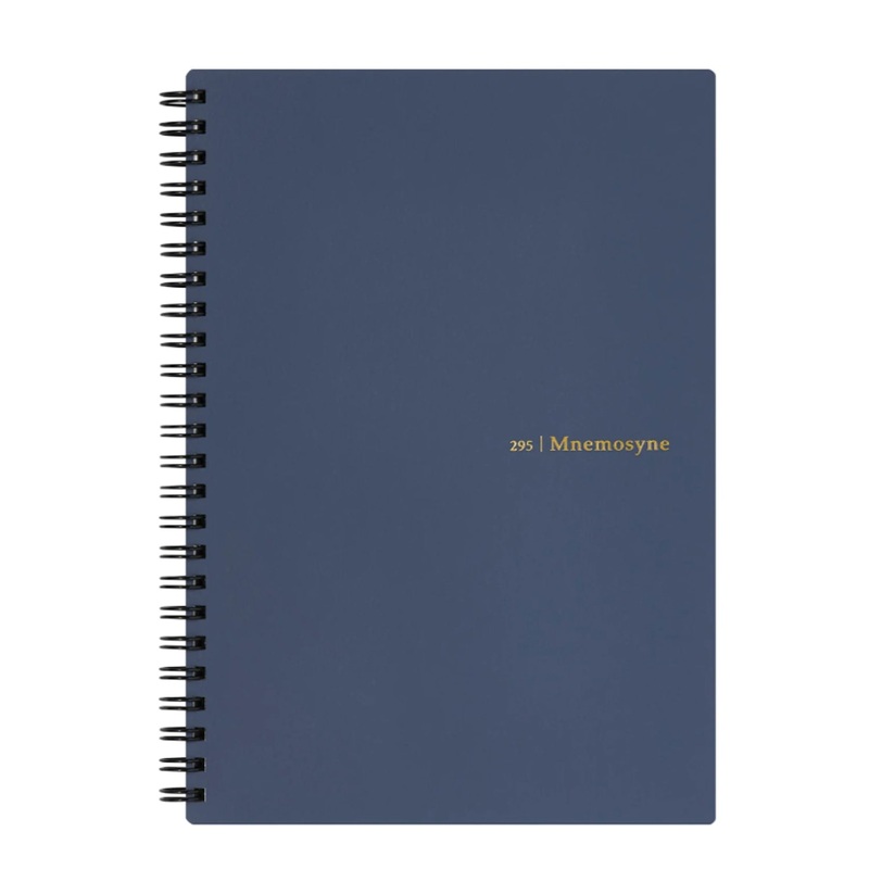 Maruman Mnemosyne N295-72 Spiral Navy Notebook – A5 – Ruled