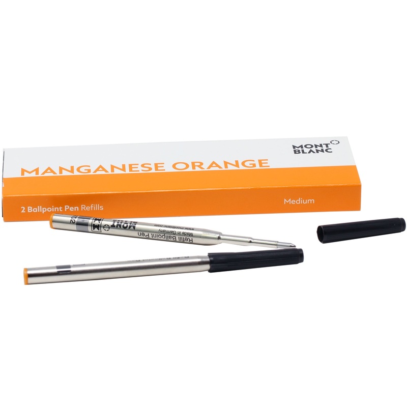 Montblanc Ballpoint Refill – Manganese Orange – Medium (2 Per Pack)