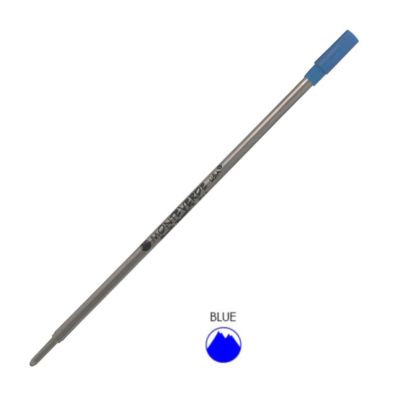 Monteverde Ball Pen Refill for S.T. Dupont – Medium – Blue – Pack of 2