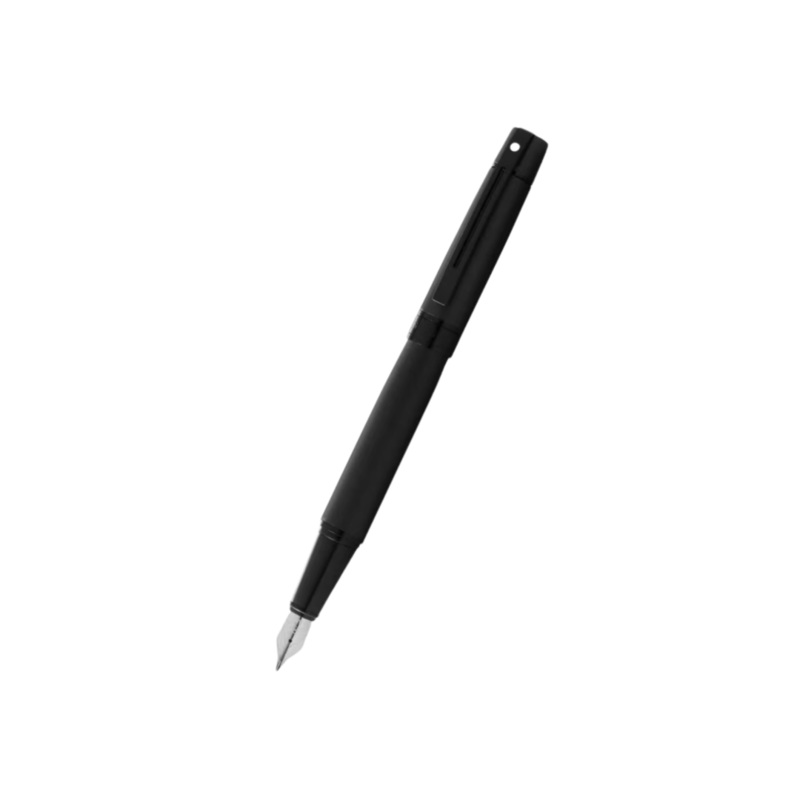 Sheaffer 300 E9343 Fountain Pen – Matte Black Lacquer with Polished Black Trims