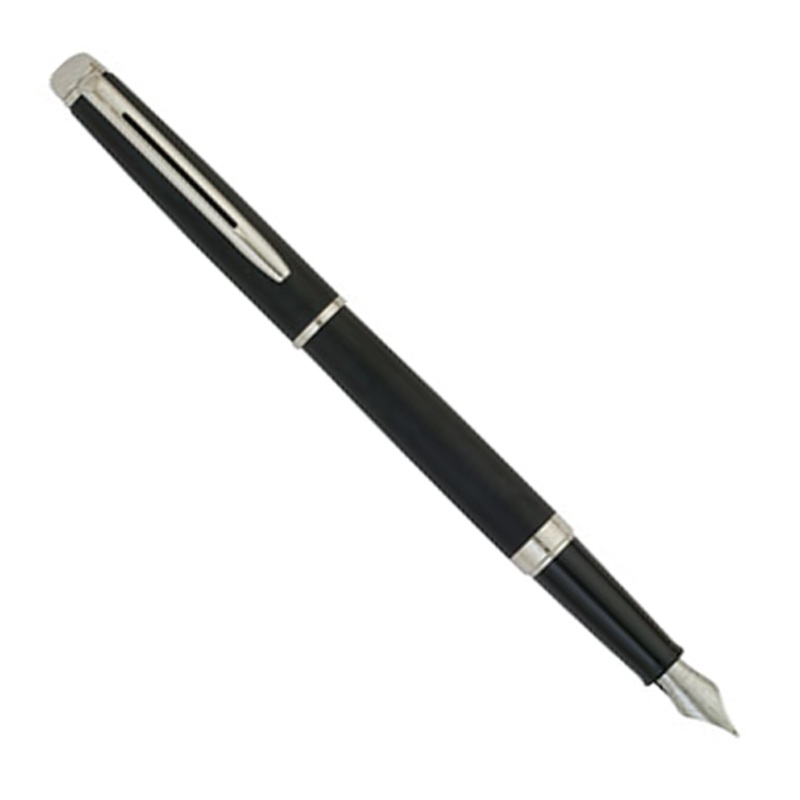 Waterman Hmisphre Black Matte Chrome Trim – Fountain Pen M