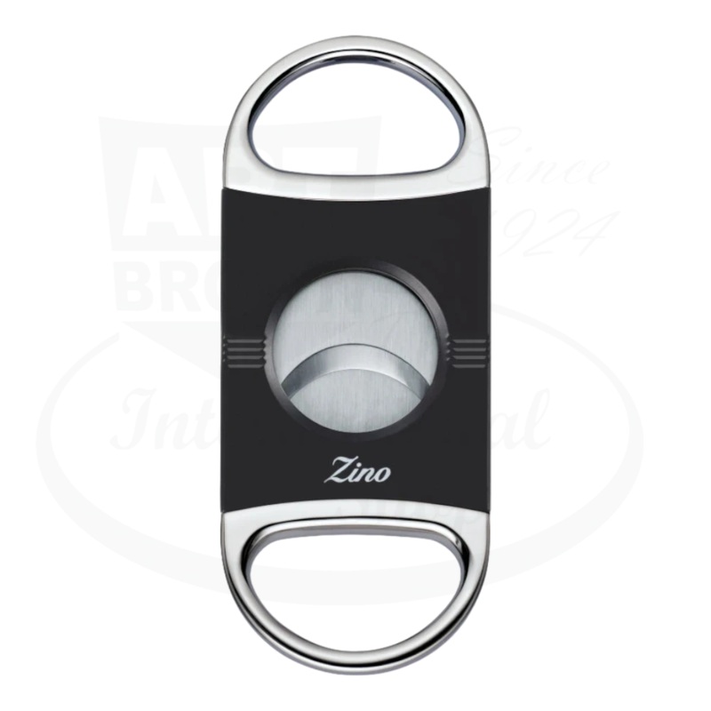 Zino Z2 Double Blade Cigar Cutter – Black & Chrome