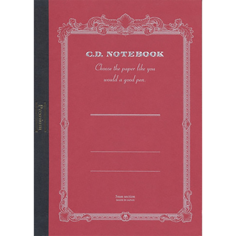 Apica Premium CD Notebook  – Red – Grid – B5