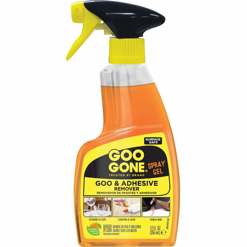 Goo Gone Spray Gel – For Multipurpose – 12 fl oz (0.4 quart) – Recommended For: Sticker & Tape Remover, Gum Remover, Grease Remover, Tar Remover, Label Remover, Residue Remover, Oil Remover, Blood Remover, Lipstick Remover, Mascara Remover, Permanent Mark