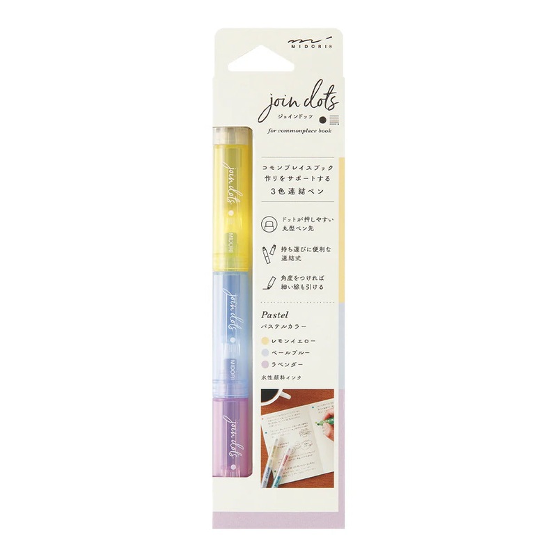 Midori Join Dots Connecting Pen – Pastel