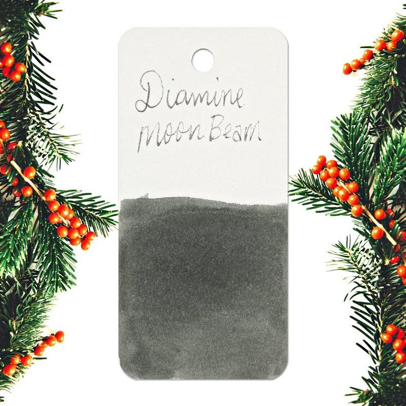 Diamine Inkvent Purple Edition Chameleon & Shimmer Bottled Ink in Moon Beam – 50 mL