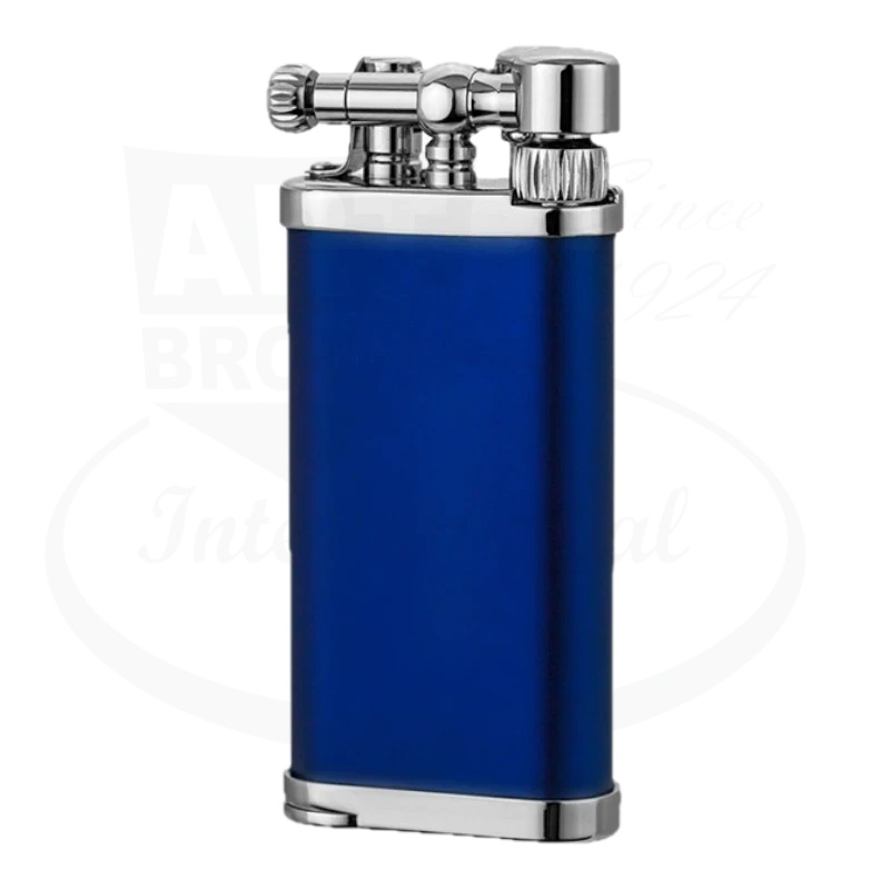 IM Corona 64 Old Boy Pipe Lighter Blue & Chrome