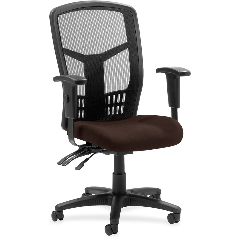 Lorell Executive High-back Mesh Chair – Canyon Nightfall Seat Color – Vinyl Seat Material – Black Back Color – Mesh Back Material – Black Frame Color – Steel, Plastic Frame Material – High Back – 5-star Base – Nightfall – 1 Each