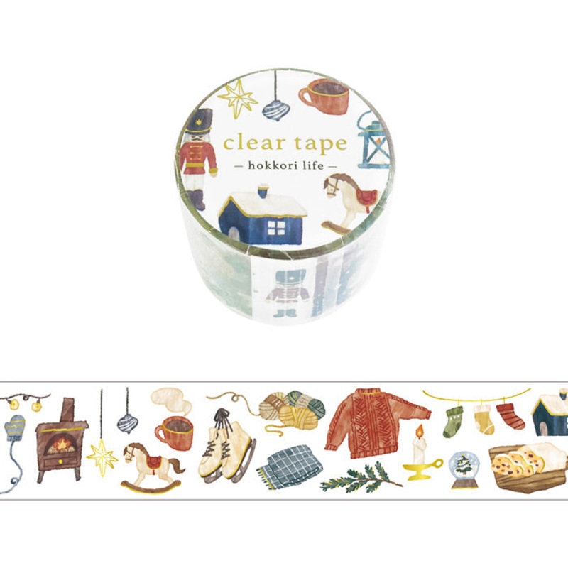 Mind Wave- Washi tape – 30mm – Hokkori Life Fuyukomono