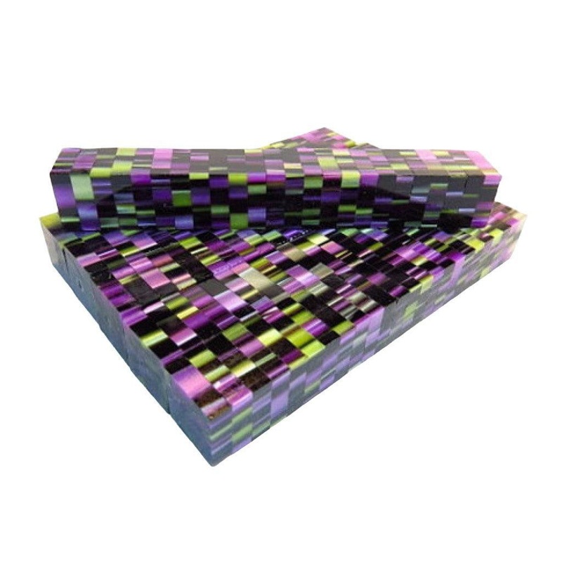 Mosaic Acrylic Pen Blank – Purple Iris