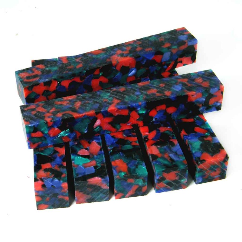 Multi-color Pebbles Acrylic Pen Blank