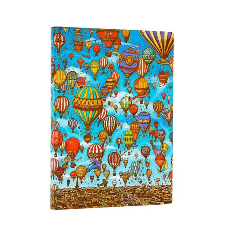 Paperblanks Pierre the Maze Detective – Balloon Festival Journal Ultra (7″x9″) Lined Softcover