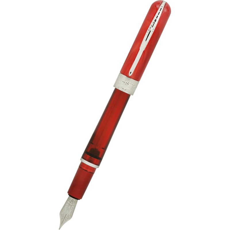 Pineider Avatar UR Traveler Fountain Pen – Twin Tank Touchdown Devil Red Fine