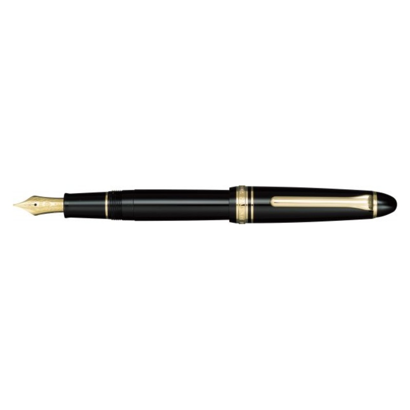 Sailor 1911 Standard Fountain Pen – Black with Gold Trim F