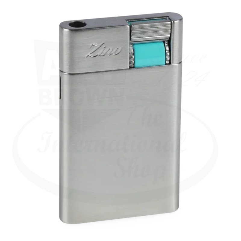 Zino ZM Jet Flame Lighter Chrome/Cyan