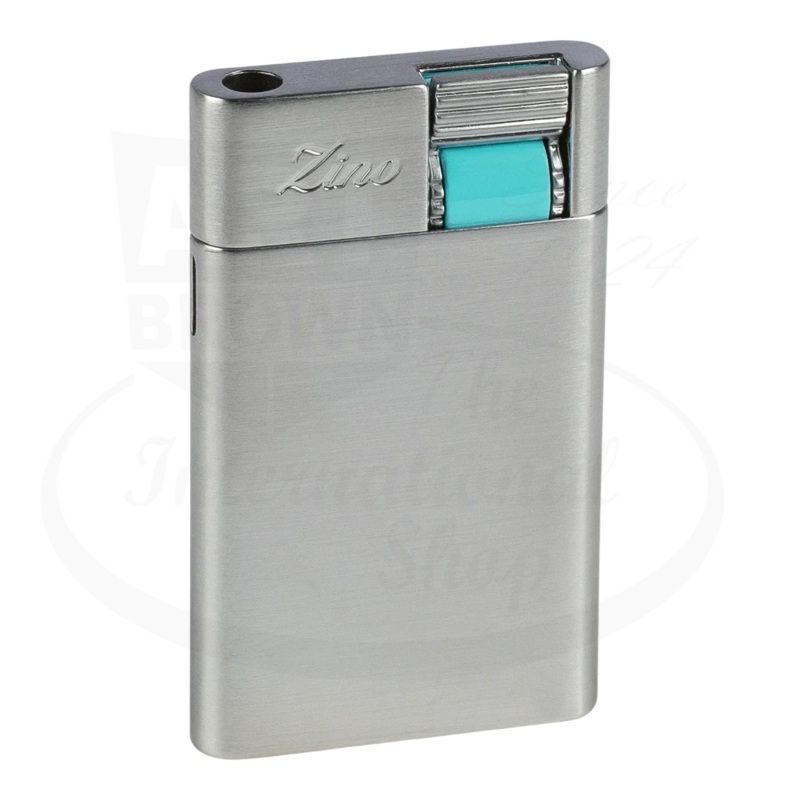 Zino ZS Cigar Jet Flame Lighter Chrome/Cyan